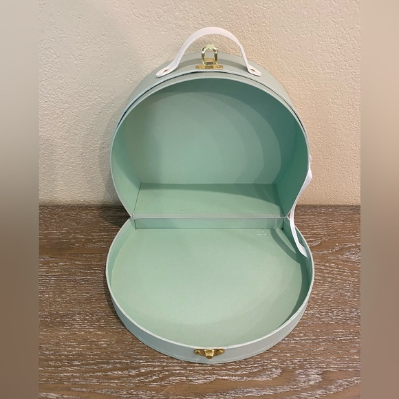 Palm Springs Seafoam Green Motel Storage Case Suitcase NEW Target Bullseye 2024 - Picture 3 of 3